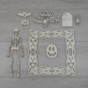 Kép 4/4 - Halloween kreatív csomag - Integető csontváz, kb. 24x25cm
