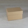 Kép 1/2 - Papír doboz tetővel - téglalap, 9,5x6,5cm, 6cm magas, natúr
