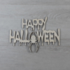 Kép 1/2 - Happy Halloween felirat, pókos - 'Ghost', 21cm, natúr