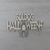 Kép 1/2 - Boldog Halloween-t felirat, pókos - 'Ghost', 21cm, natúr