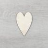 Kép 1/2 - Hosszúkás szív alakú tábla - 3cm, natúr
