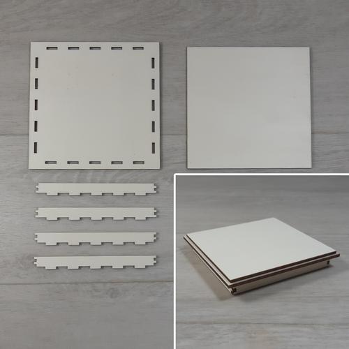 Doboz fedél, lapraszerelt - 15x15-ös dobozhoz, natúr