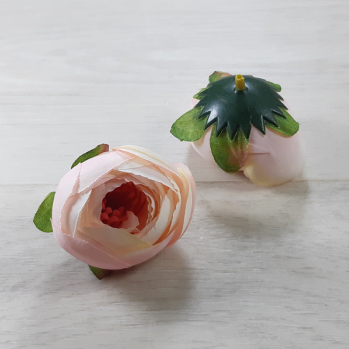 Boglárka virágfej - Halvány rózsaszín (614A), 4,5cm, 1db
