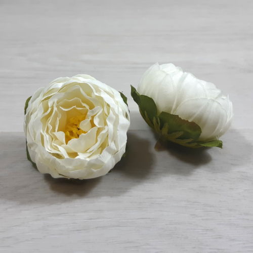 Boglárka virágfej - Törtfehér (300), 5,5cm, 1db