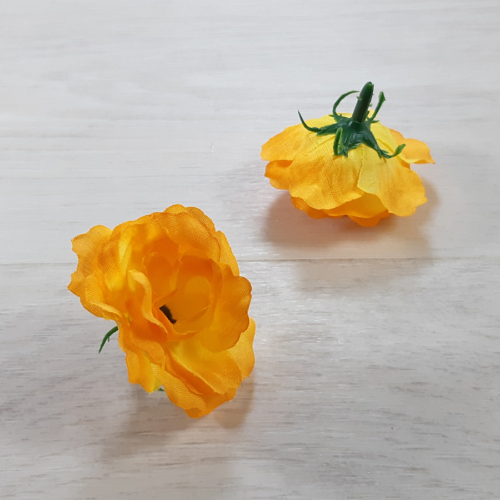 Rózsa virágfej - Narancs (906), 5cm, 1db