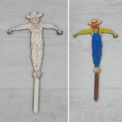 Madárijesztő, farmeres - 15cm, natúr