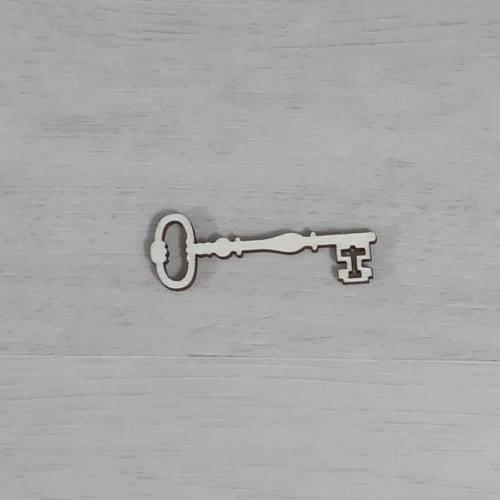 Kulcs, egyszerű - 6cm, natúr